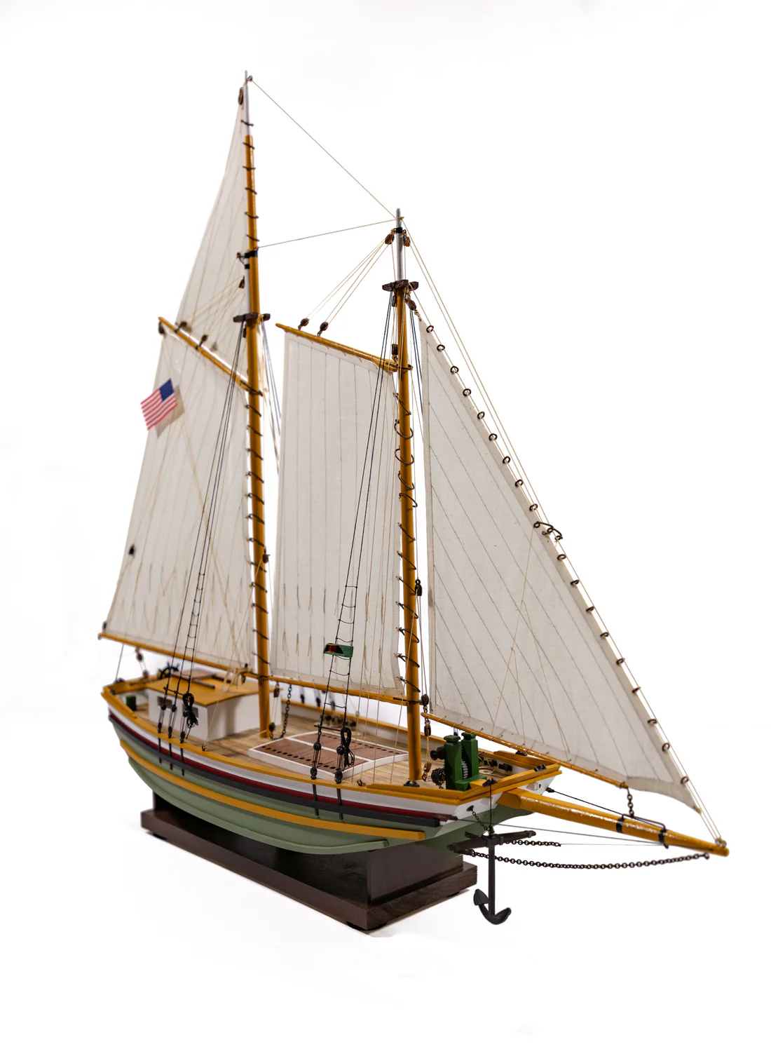 SF Scow Schooner Model Front 3/4 View