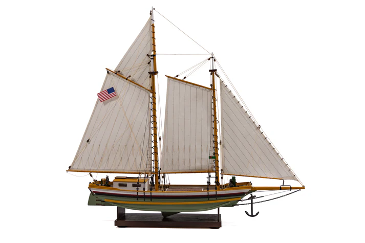 SF Scow Schooner Model Side View